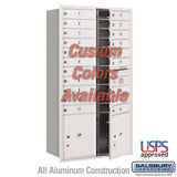 Recessed Mounted 4C Horizontal Mailbox – Maximum Height, Double Column, Custom Color, Front Loading, USPS Access