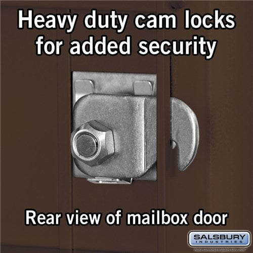 Maximum Height Recessed Mounted 4C Horizontal Mailbox with 29 Doors - Bronze - Private Access