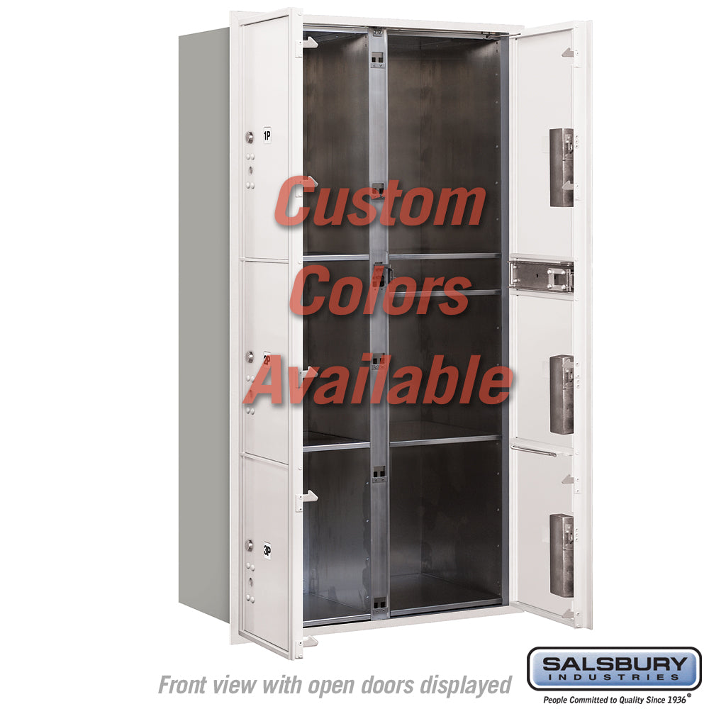 Recessed Mounted 4C Horizontal Mailbox - Double Column Parcel Locker with USPS Access