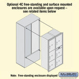 Recessed Mounted 4C Horizontal Mailbox - Double Column Parcel Locker with USPS Access