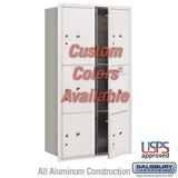 Recessed Mounted 4C Horizontal Mailbox - Double Column Parcel Locker with USPS Access