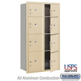 Salsbury Industries 3700 Horizontal Series 8-Parcel Locker Recessed Mount Mailbox