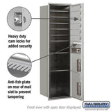 Maximum Height Recessed Mounted Mailbox with 6 Doors and 2 Parcel Lockers