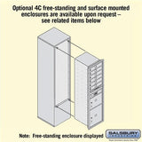 Maximum Height Recessed Mounted Mailbox with 6 Doors and 2 Parcel Lockers