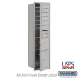 Maximum Height Recessed Mounted Mailbox with 6 Doors and 2 Parcel Lockers