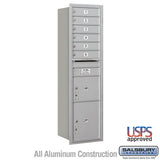 Maximum Height Recessed Mounted 4C Horizontal Mailbox with 6 Doors and 2 Parcel Lockers - Rear Loading
