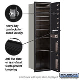 Maximum Height Recessed Mounted 4C Horizontal Parcel Locker with 6 Compartments - Rear Loading