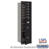 Salsbury Maximum Height Recessed Mounted Mailbox with 6 Doors and 2 Parcel Lockers, Front-Loading