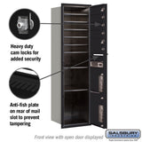 Salsbury Maximum Height Recessed Mounted Mailbox with 6 Doors and 2 Parcel Lockers, Front-Loading