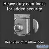 6 Door High Recessed Mounted 4C Horizontal Mailbox with Private Access - Rear Loading