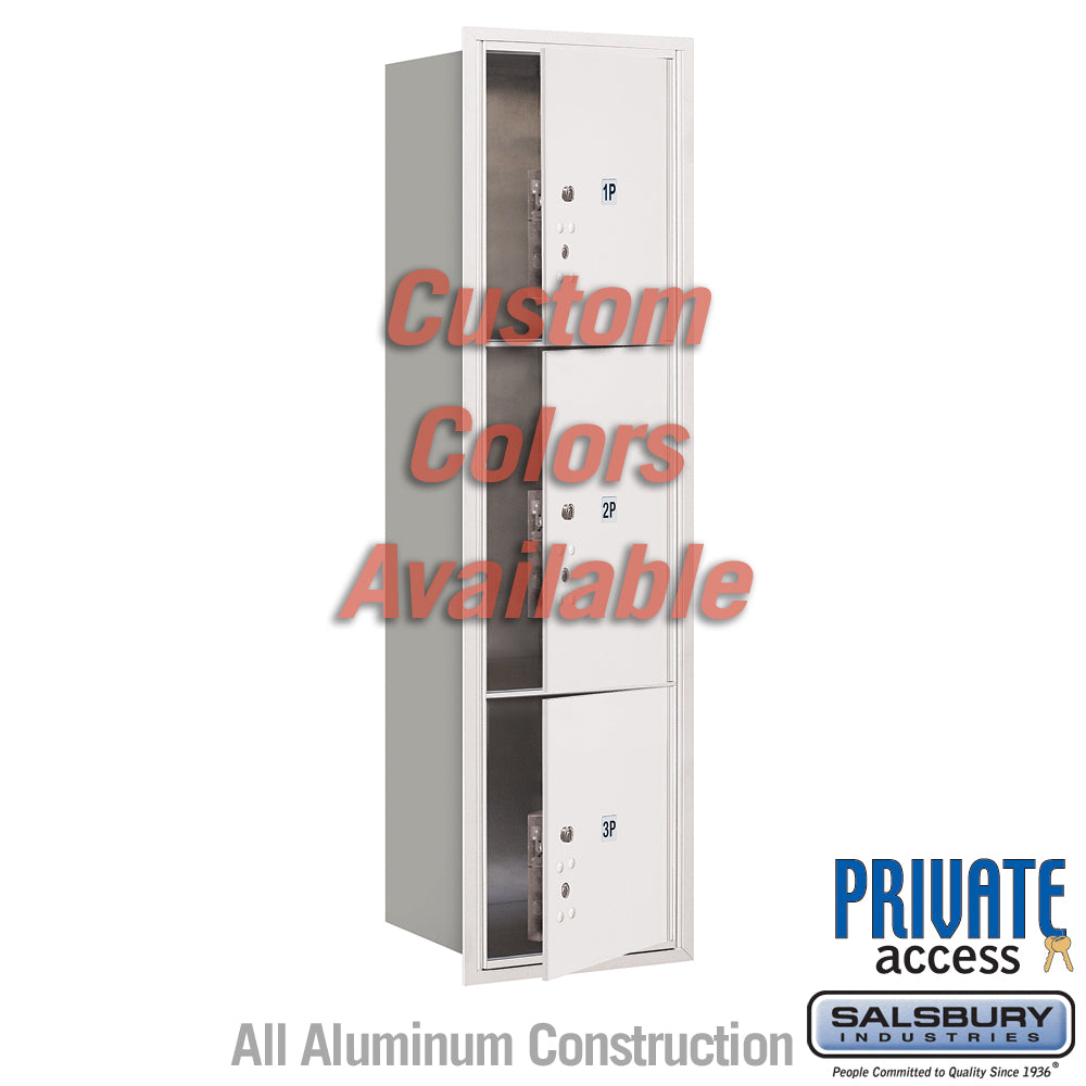 Recessed Mounted 4C Parcel Locker with Master Commercial Locks