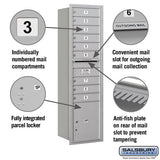 Maximum Height Recessed Mounted Mailbox with Parcel Locker - Rear Loading