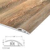 CALI Mute Step Dockwood Oak 0.56-in T x 1.37-in W x 72-in L Vinyl Reducer