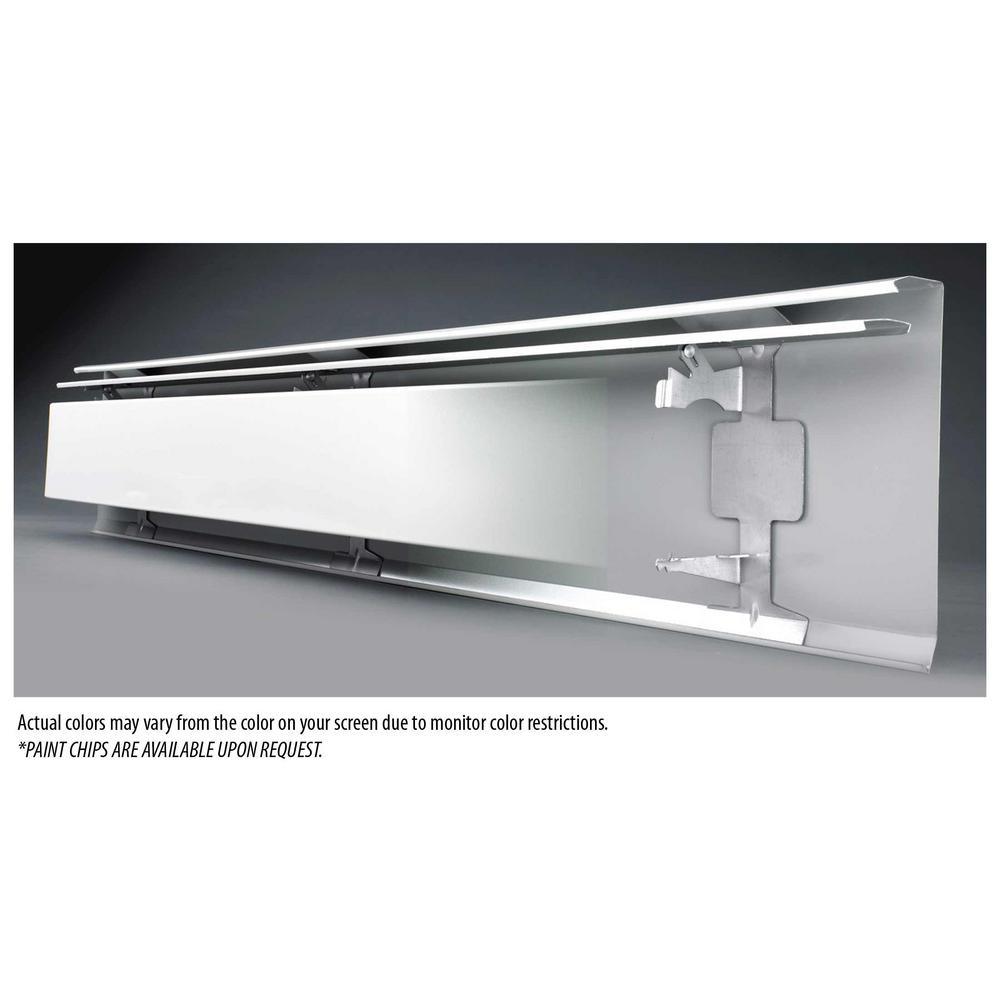 Fine/Line 30 Decor Series 4 ft. Hydronic Baseboard Enclosure Only in Brite White - Super Arbor