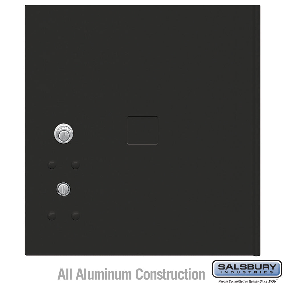 Replacement Parcel Locker Door and Tenant Lock for Standard 4 High 4C Horizontal Parcel Locker with 3 Keys - Black