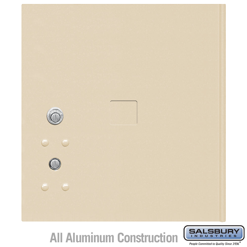 Replacement Parcel Locker Door and Tenant Lock for Standard 4 High 4C Horizontal Parcel Locker with 3 Keys - Sandstone