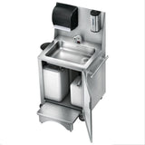 22 in. x 27 in. Portable Handwash Station, Self-Contained, Hot/Cold Water, Sensor Faucet, Sensor Towel & Soap Disp