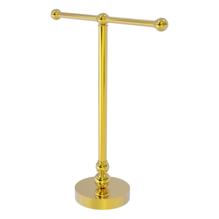 Allied Brass Vanity Top 2 Arm Guest Towel Holder in Matte Gray