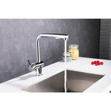 Single-Handle Pull Out Sprayer Kitchen Faucet in Polished Chrome - Super Arbor