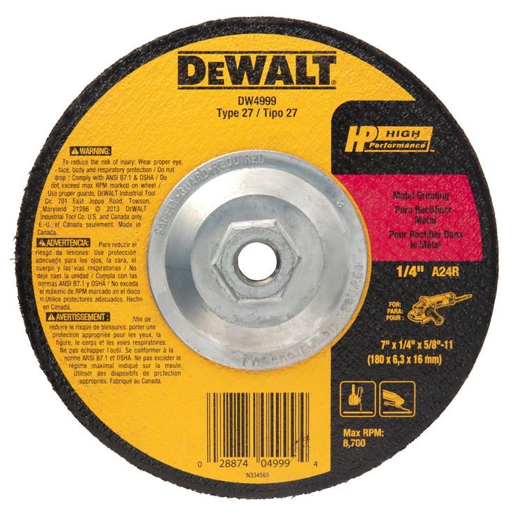 DEWALT Aluminum Oxide 7-in Grinding Wheel