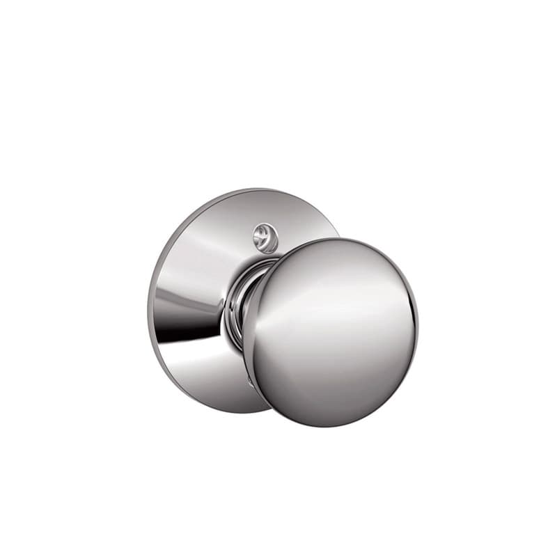 Schlage Modern/Contemporary Chrome Dummy Knob — Right or Left Handed