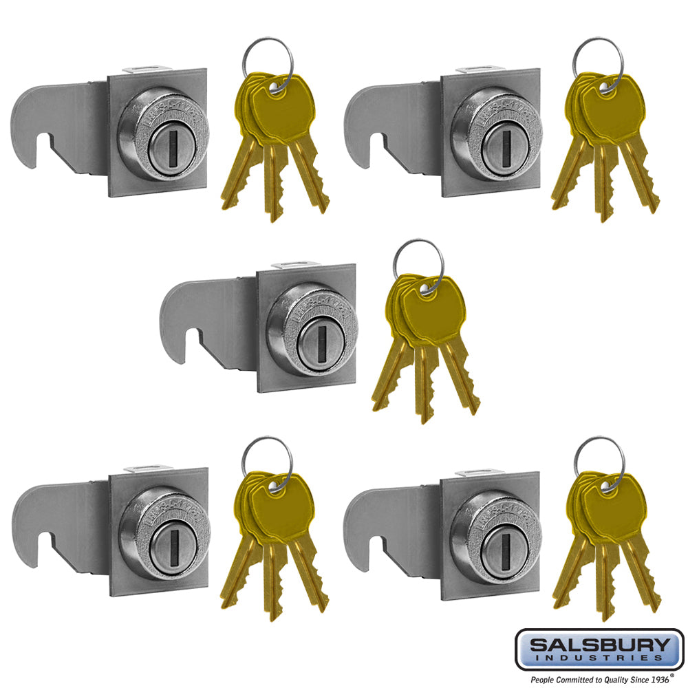 Standard Locks Replacement for 4C Horizontal Mailbox Door - 5 Pack