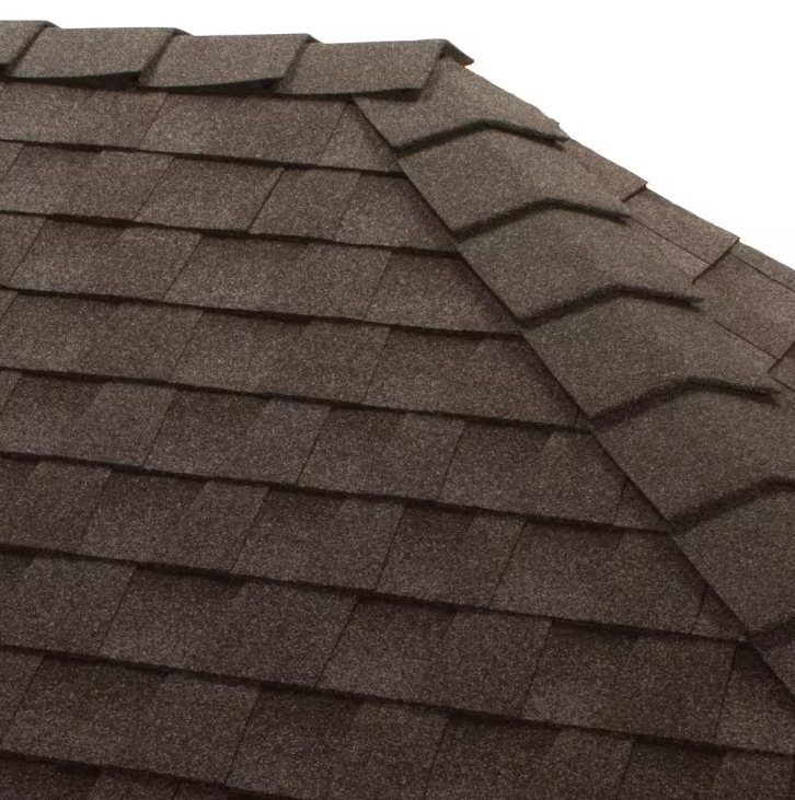 TimberCrest 10 in. W Pewter Gray/Stone Gray Bullnose Hip and Ridge Cap Shingles (20 lin. ft. per Box) (30-Pieces)