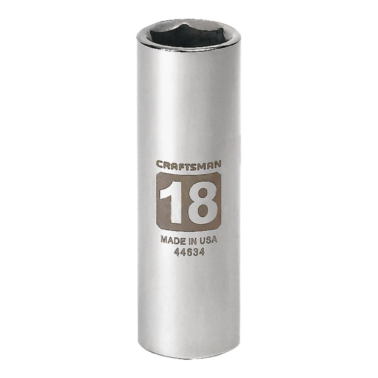Craftsman 18mm Metric Deep Socket - 1/2" Drive, 6 Point