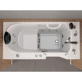 Safe Premier 52.75 in. x 60 in. x 26 in. Right Drain Walk-in Whirlpool Bathtub in White - Super Arbor