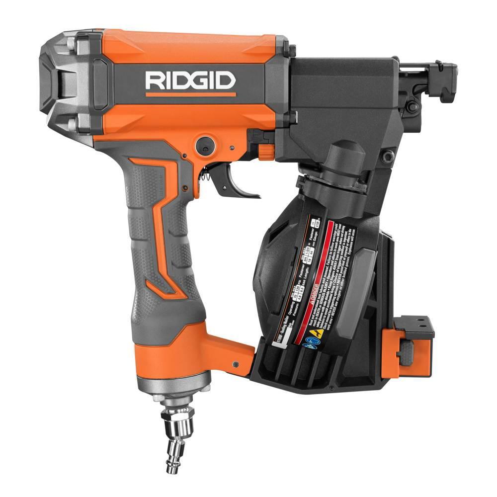 4.5 Gal. Portable Electric Strong Start Air Compressor with 15¬∞ 1-3/4 in. Coil Roofing Nailer - Super Arbor