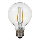 Euri Lighting 60W Equivalent Warm White (2700K) G25 Dimmable Clear LED Light Bulb