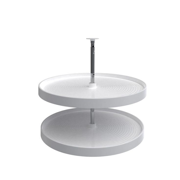 Rev-A-Shelf 32 in Almond Polymer Full Circle Lazy Susans 2-Shelf