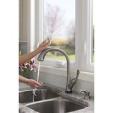 Delta Ashton Touch2O Stainless 1-Handle Deck-Mount Pull-Down Touch Kitchen Faucet (Deck Plate Included)