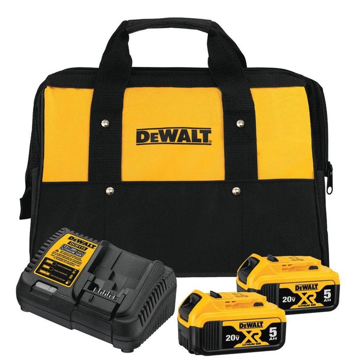 20-Volt MAX Li-Ion Cordless Band Saw (Tool-Only) with 4-1/2 in. Grinder (Tool-Only), 2 Battery 5 Ah, Charger and Kit Bag
