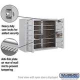 6 Door High Surface Mounted 4C Horizontal Mailbox with 10 Doors and USPS Access