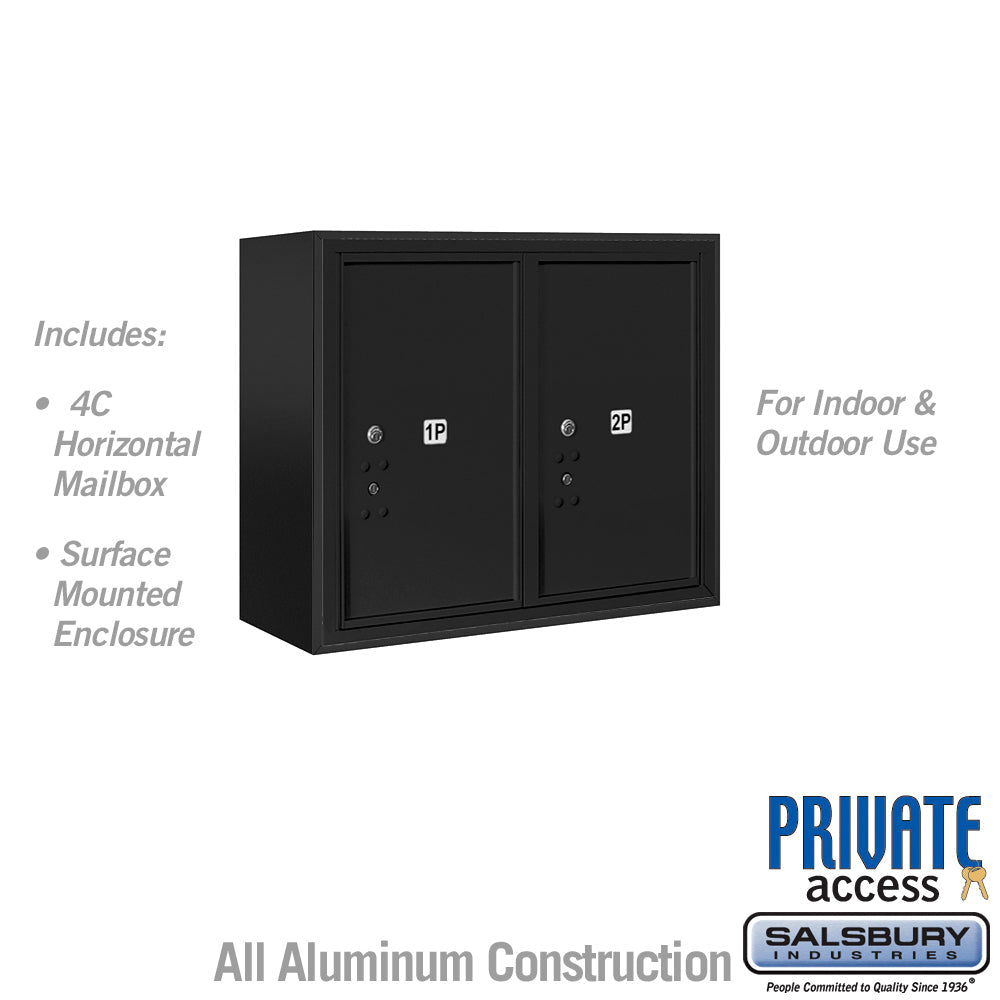 6-Door High Surface Mounted Parcel Locker with Private Access
