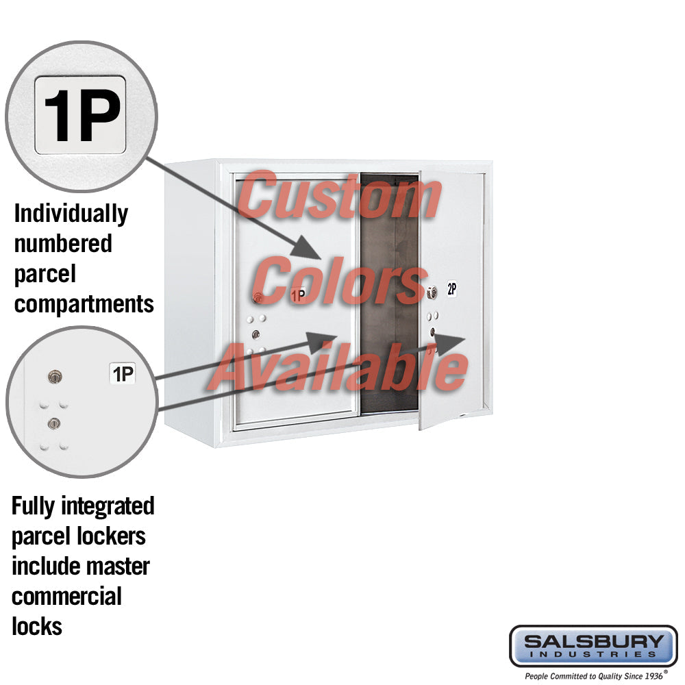6-Door High Surface Mounted Parcel Locker with Private Access