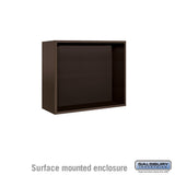 Surface Mounted Enclosure for Double Column Mailboxes - Bronze