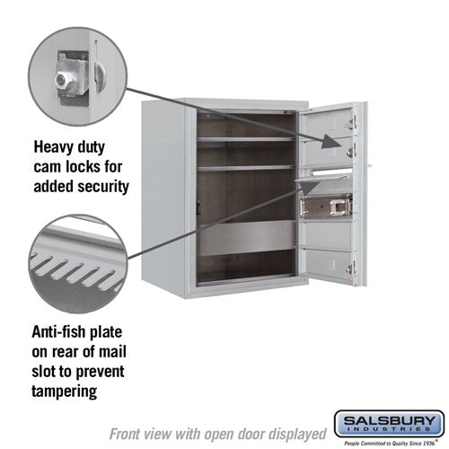 6 Door High Surface Mounted 4C Horizontal Mailbox with USPS Access