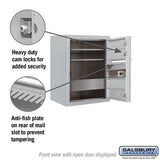 6 Door High Surface Mounted 4C Horizontal Mailbox with USPS Access