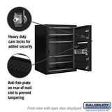 6-Door High Surface Mounted 4C Horizontal Mailbox with Private Access