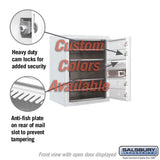 Surface Mounted 4C Horizontal Mailbox Unit - 6 Door High - Custom Color - Front Loading - Private Access