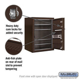 6-Door High Surface Mounted Bronze Mailbox with USPS Access