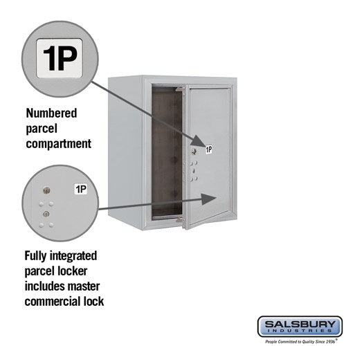 6 Door High Surface Mounted Parcel Locker with Private Access