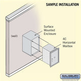 6 Door High Surface Mounted Parcel Locker with Private Access