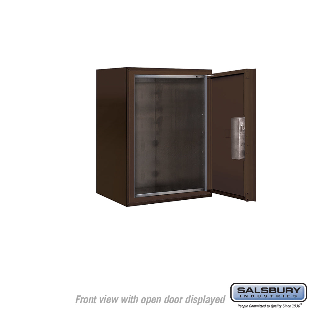 6 Door High Surface Mounted 4C Horizontal Parcel Locker with Private Access in Bronze