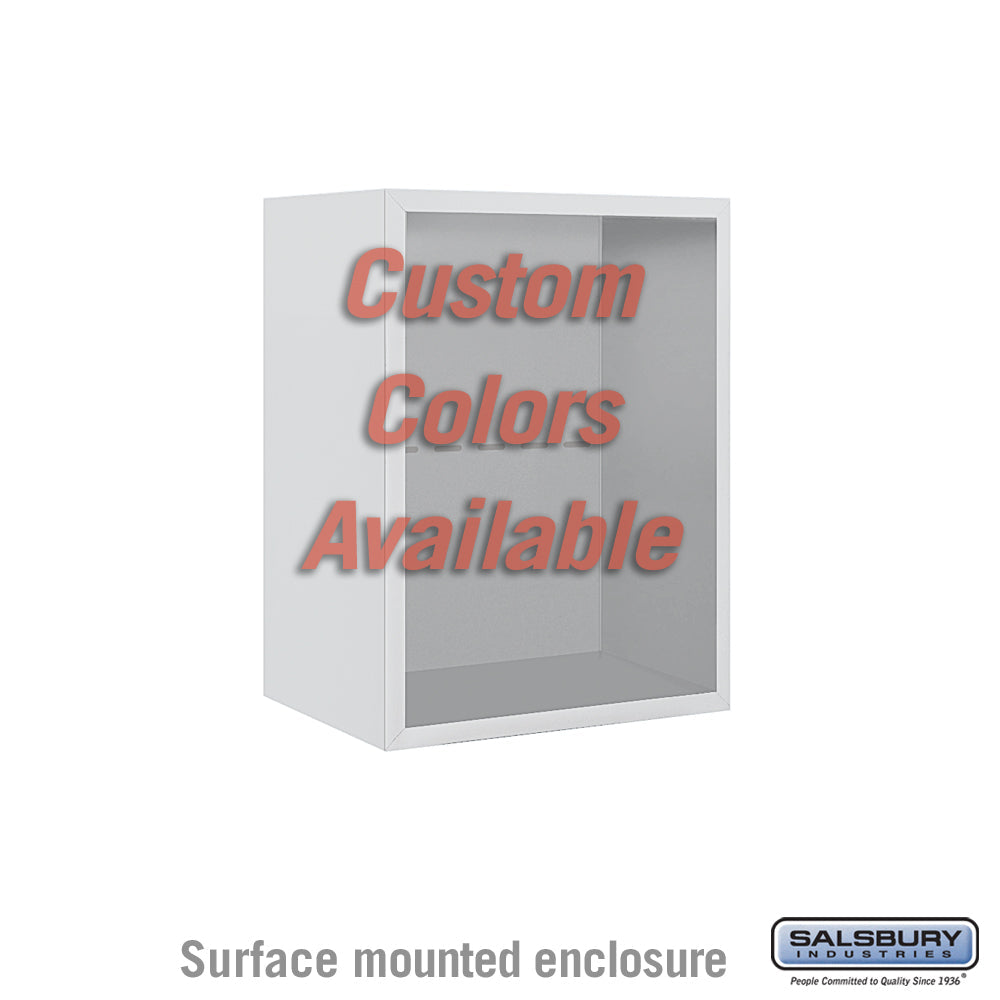 Surface Mounted Enclosure for Single Column 4C Horizontal Mailbox Unit