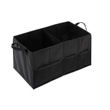 2-Compartment Black Folding Trunk Small Parts Organizer - Super Arbor