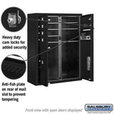 10-Door High Surface Mounted Mailbox with Parcel Lockers in Black
