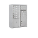 Salsbury 10-Door High Surface Mounted 4C Horizontal Mailbox with Parcel Lockers – Bronze